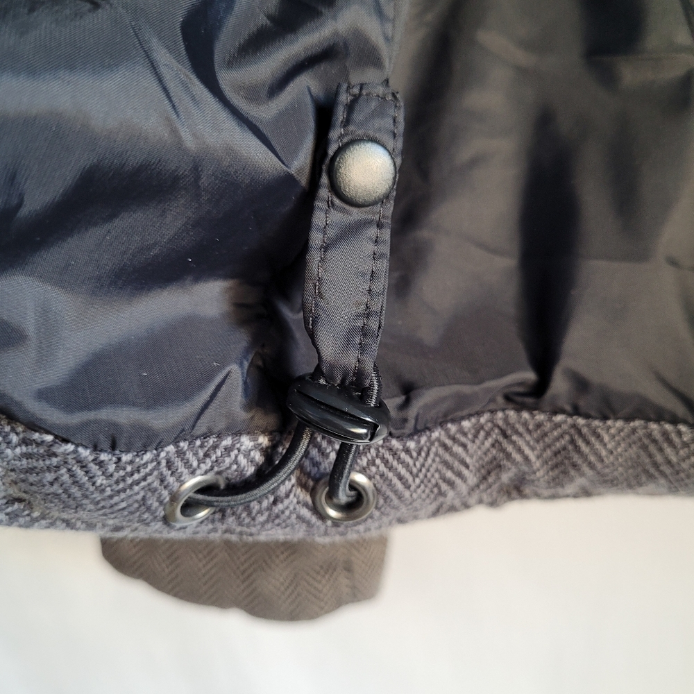 Gap Gray Herringbone Puffer Jacket - Picture 7 of 12
